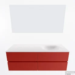 MONDIAZ VICA 140cm Badmeubel Onderkast Fire 4 Lades. Wastafel Moon Rechts 1 Kraangat, Kleur Talc Met Spiegel LED. 11 MONDIAZ VICA 140cm Badmeubel Onderkast Fire 4 Lades. Wastafel Moon Rechts 1 Kraangat, Kleur Talc Met Spiegel LED. -Baden Luxe Verkoop badkamermeubel vica fire moon talc google11 0067