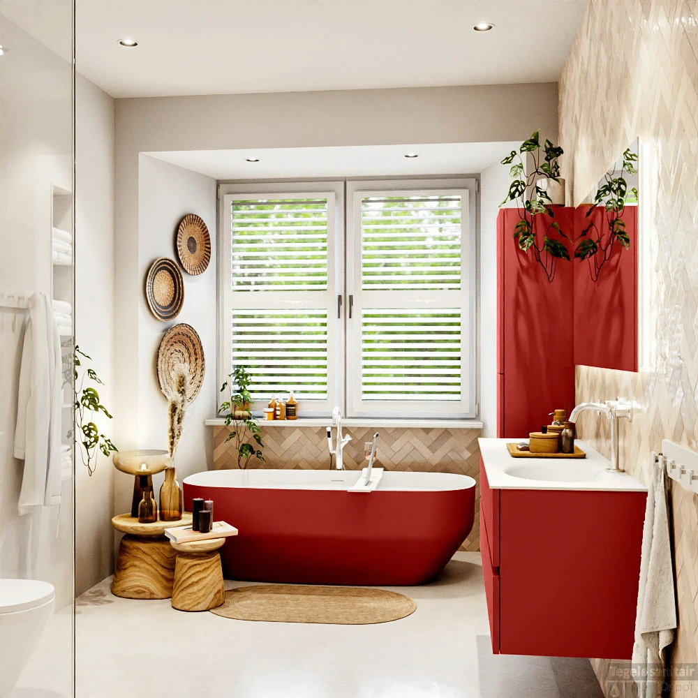 MONDIAZ VICA 140cm Badmeubel Onderkast Fire 4 Lades. Wastafel Moon Rechts 1 Kraangat, Kleur Talc Met Spiegel LED. 6 MONDIAZ VICA 140cm Badmeubel Onderkast Fire 4 Lades. Wastafel Moon Rechts 1 Kraangat, Kleur Talc Met Spiegel LED. - Afbeelding 6