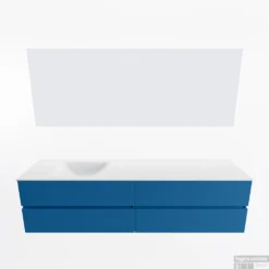 MONDIAZ VICA 190cm Badmeubel Onderkast Jeans 4 Lades. Wastafel CLOUD Links Zonder Kraangat, Kleur Talc Met Spiegel LED. 11 MONDIAZ VICA 190cm Badmeubel Onderkast Jeans 4 Lades. Wastafel CLOUD Links Zonder Kraangat, Kleur Talc Met Spiegel LED. -Baden Luxe Verkoop badkamermeubel vica jeans cloud talc google11 0099