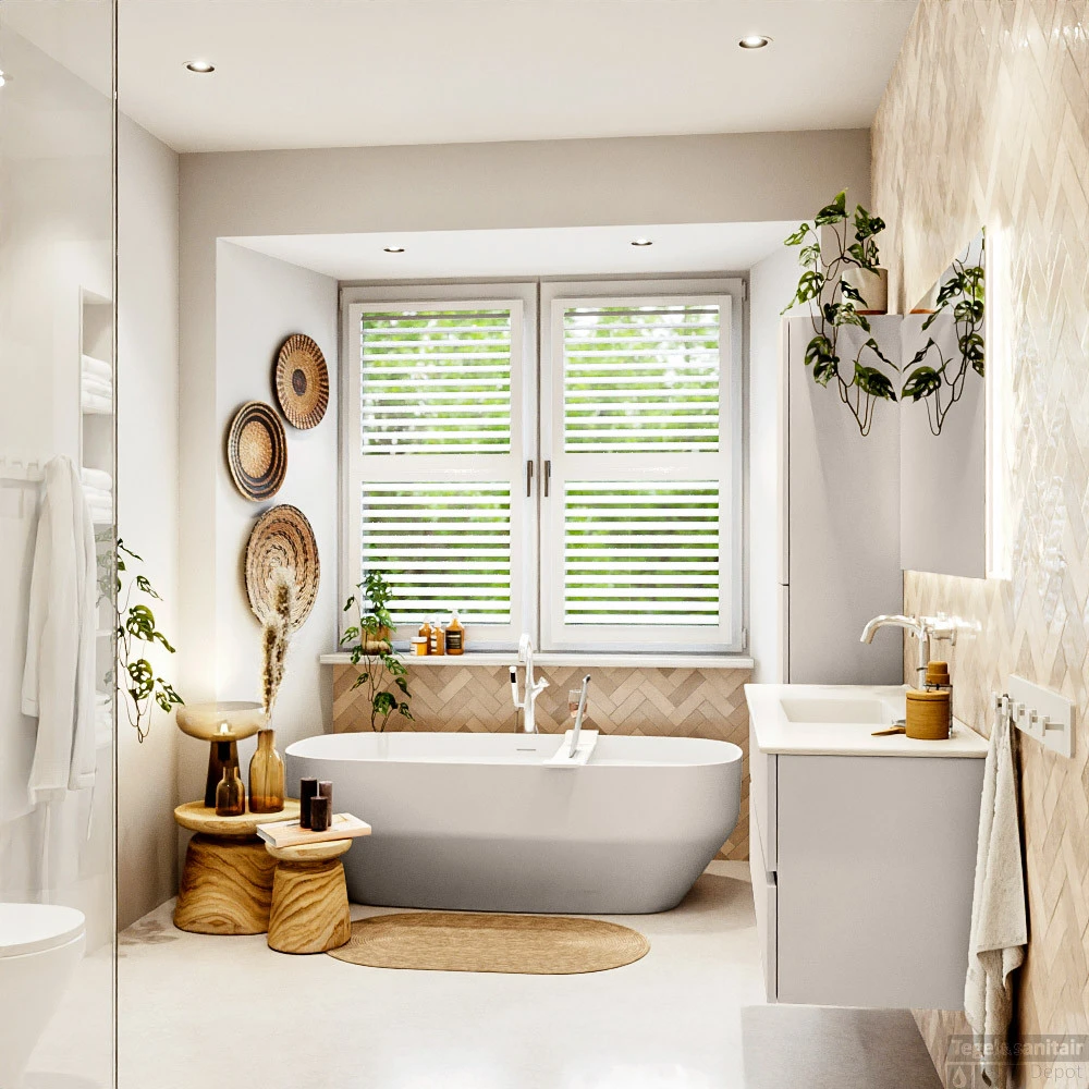 MONDIAZ VICA 120cm Badmeubel Onderkast Linen 2 Lades. Wastafel Denia Midden 1 Kraangat, Kleur Glanzend Wit Met Spiegel LED. 6 MONDIAZ VICA 120cm Badmeubel Onderkast Linen 2 Lades. Wastafel Denia Midden 1 Kraangat, Kleur Glanzend Wit Met Spiegel LED. - Afbeelding 6