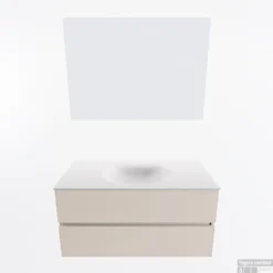 MONDIAZ VICA 100cm Badmeubel Onderkast Linen 2 Lades. Wastafel Moon Midden Zonder Kraangat, Kleur Talc Met Spiegel LED. 11 MONDIAZ VICA 100cm Badmeubel Onderkast Linen 2 Lades. Wastafel Moon Midden Zonder Kraangat, Kleur Talc Met Spiegel LED. -Baden Luxe Verkoop badkamermeubel vica linen moon talc google11 0013