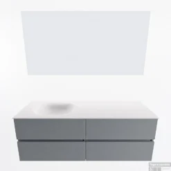 MONDIAZ VICA 140cm Badmeubel Onderkast Plata 4 Lades. Wastafel Moon Links 1 Kraangat, Kleur Talc Met Spiegel LED. 11 MONDIAZ VICA 140cm Badmeubel Onderkast Plata 4 Lades. Wastafel Moon Links 1 Kraangat, Kleur Talc Met Spiegel LED. -Baden Luxe Verkoop badkamermeubel vica plata moon talc google11 0066