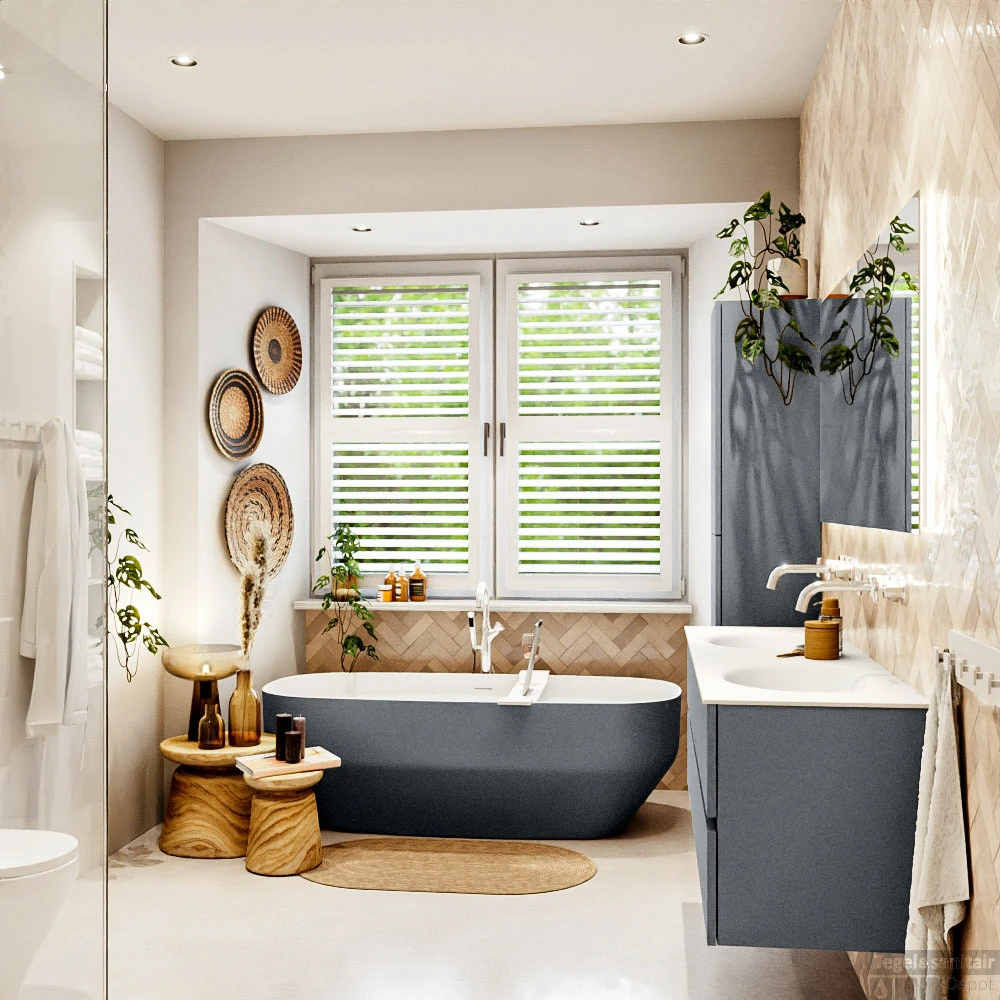 MONDIAZ VICA 150cm Badmeubel Onderkast Plata 2 Lades. Wastafel Moon Dubbel Zonder Kraangat, Kleur Talc Met Spiegel LED. 6 MONDIAZ VICA 150cm Badmeubel Onderkast Plata 2 Lades. Wastafel Moon Dubbel Zonder Kraangat, Kleur Talc Met Spiegel LED. - Afbeelding 6