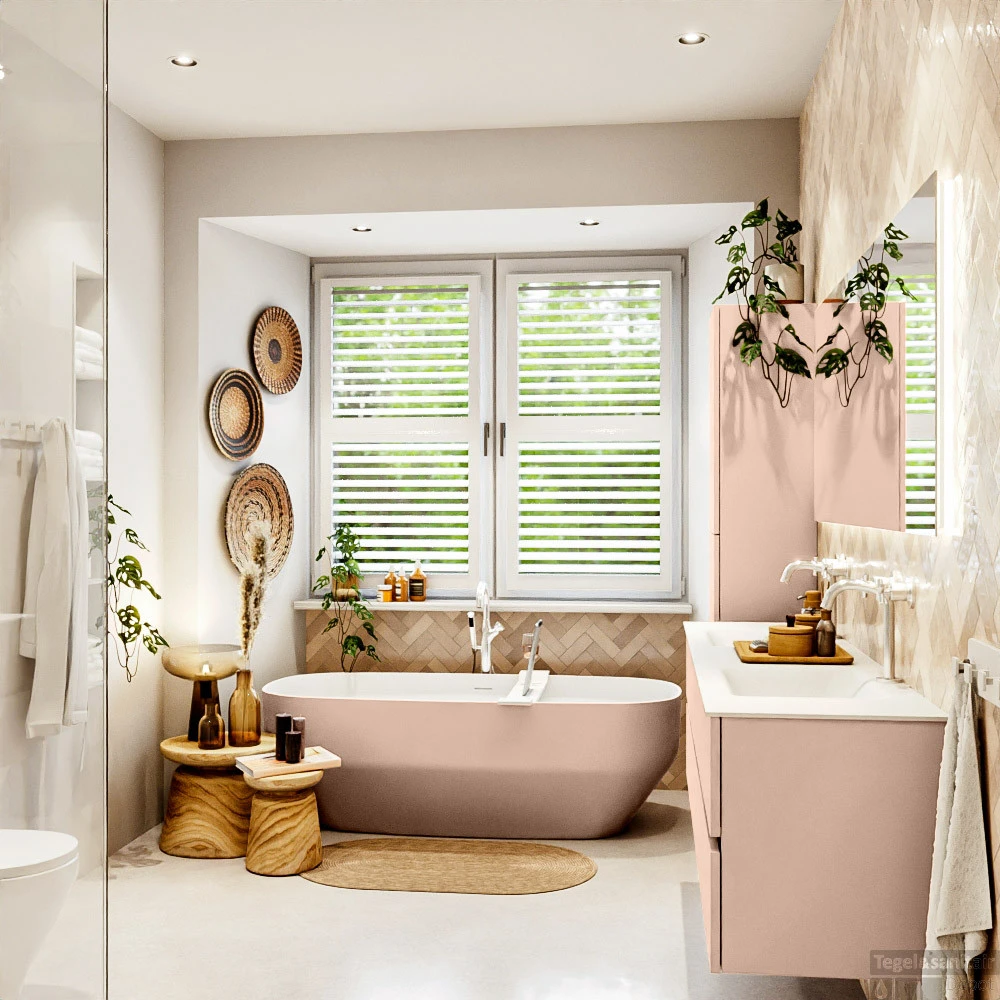 MONDIAZ VICA 180cm Badmeubel Onderkast Rosee 4 Lades. Wastafel CLOUD Dubbel 2 Kraangaten, Kleur Talc Met Spiegel LED. 6 MONDIAZ VICA 180cm Badmeubel Onderkast Rosee 4 Lades. Wastafel CLOUD Dubbel 2 Kraangaten, Kleur Talc Met Spiegel LED. - Afbeelding 6