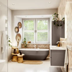 MONDIAZ VICA 110cm Badmeubel Onderkast Smoke 2 Lades. Wastafel CLOUD Rechts Zonder Kraangat, Kleur Talc. 12 MONDIAZ VICA 110cm Badmeubel Onderkast Smoke 2 Lades. Wastafel CLOUD Rechts Zonder Kraangat, Kleur Talc. -Baden Luxe Verkoop badkamermeubel vica smoke cloud talc set3 0021