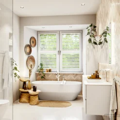 MONDIAZ VICA 160cm Badmeubel Onderkast Talc 4 Lades. Wastafel CLOUD Rechts 1 Kraangat, Kleur Talc. -Baden Luxe Verkoop badkamermeubel vica talc cloud talc set3 0079