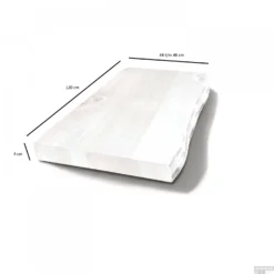 Badkamermeubelset BWS Eiken Massief Hout Bovenblad Met Boomschors 120 Cm Wit -Baden Luxe Verkoop badkamermeubelset bws eiken massief hout bovenblad met boomschors 120 cm wit tech