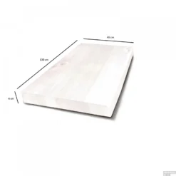 Badkamermeubelset BWS Eiken Massief Hout Bovenblad Recht 100 Cm Wit -Baden Luxe Verkoop badkamermeubelset bws eiken massief hout bovenblad recht 100 cm wit tech