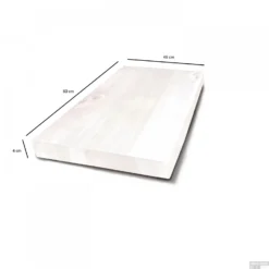 Badkamermeubelset BWS Eiken Massief Hout Bovenblad Recht 80 Cm Wit -Baden Luxe Verkoop badkamermeubelset bws eiken massief hout bovenblad recht 80 cm wit tech