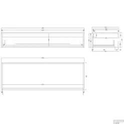 Badkamermeubelset Gliss Design Calypso 120 Cm Mat Zwart -Baden Luxe Verkoop badkamermeubelset gliss design calypso 140 cm mat zwart tech2 3