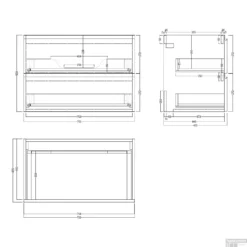 Badkamermeubelset Gliss Zeus 160 Cm Rustiek Eiken -Baden Luxe Verkoop badkamermeubelset gliss zeus 160 cm rustiek eiken tech