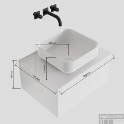 Badkamermeubelset Mondiaz LAGOM 90 Cm Met Topblad Gecentreerde Wastafel Solid Surface Opzetkom Binx Met 1 Kraangat Mat Wit (1 Lade) 7 Badkamermeubelset Mondiaz LAGOM 90 Cm Met Topblad Gecentreerde Wastafel Solid Surface Opzetkom Binx Met 1 Kraangat Mat Wit (1 Lade) -Baden Luxe Verkoop badkamermeubelset mondiaz lagom 90 cm met topblad led gecentreerde wastafel solid surface zonder kraangaten tech 1