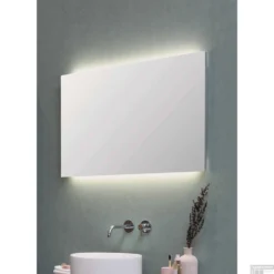 Badkamerspiegel BWS Salt Met LED Backlight 80x60 Cm Zilver