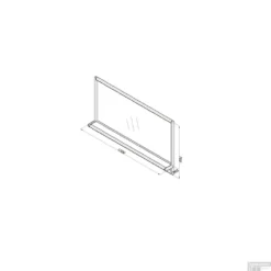 Badkamerspiegel Casajoy 120x70cm Met Planchet, Ledverlichting En Anticondens Zwart -Baden Luxe Verkoop badkamerspiegel casajoy 120x70cm met planchet ledverlichting en anticondens zwart tech