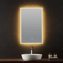 Badkamerspiegel Casajoy 45x70cm Met Ledverlichting En Anticondens