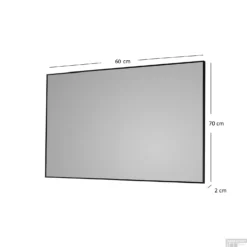 Badkamerspiegel Sanicare Q-Mirrors 60x70x2cm Chroom -Baden Luxe Verkoop badkamerspiegel q sanicare 60x70x2cm tech 1