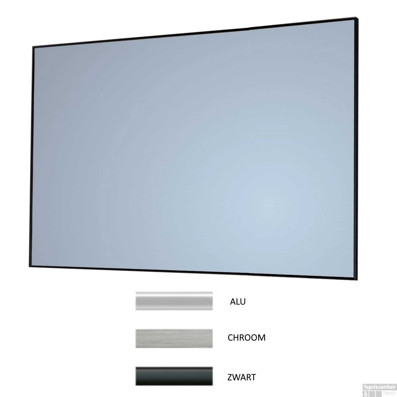 Badkamerspiegel Sanicare Q-Mirrors 100x70x2cm Alu 1 Badkamerspiegel Sanicare Q-Mirrors 100x70x2cm Alu