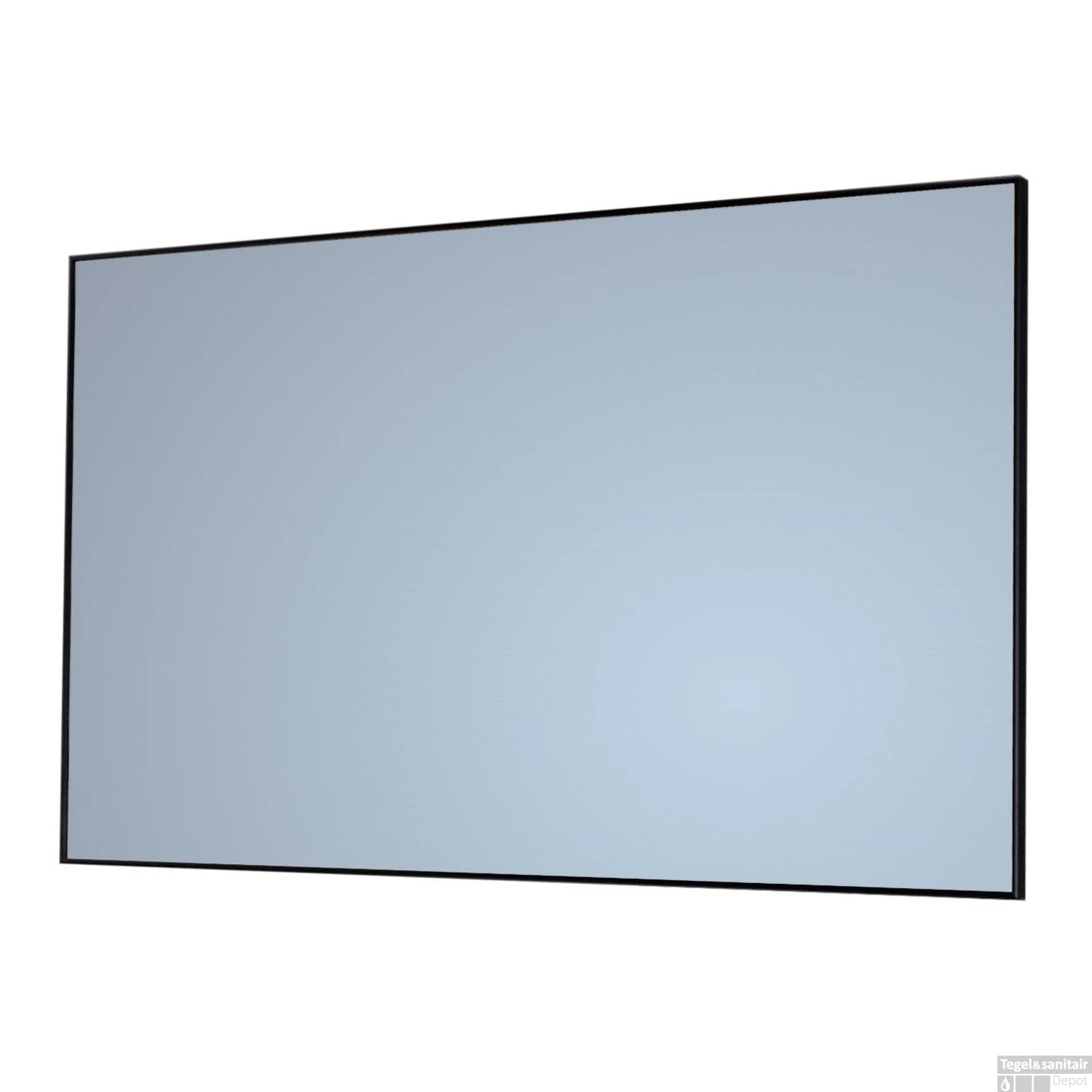 Badkamerspiegel Sanicare Q-Mirrors 80x70x2cm Zwart 1 Badkamerspiegel Sanicare Q-Mirrors 80x70x2cm Zwart