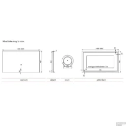 Badkamerspiegel Xenz Garda 80x70cm Met Ledverlichting Boven- En Onderzijde En Spiegelverwarming -Baden Luxe Verkoop badkamerspiegel xenz garda met ledverlichting tech 2