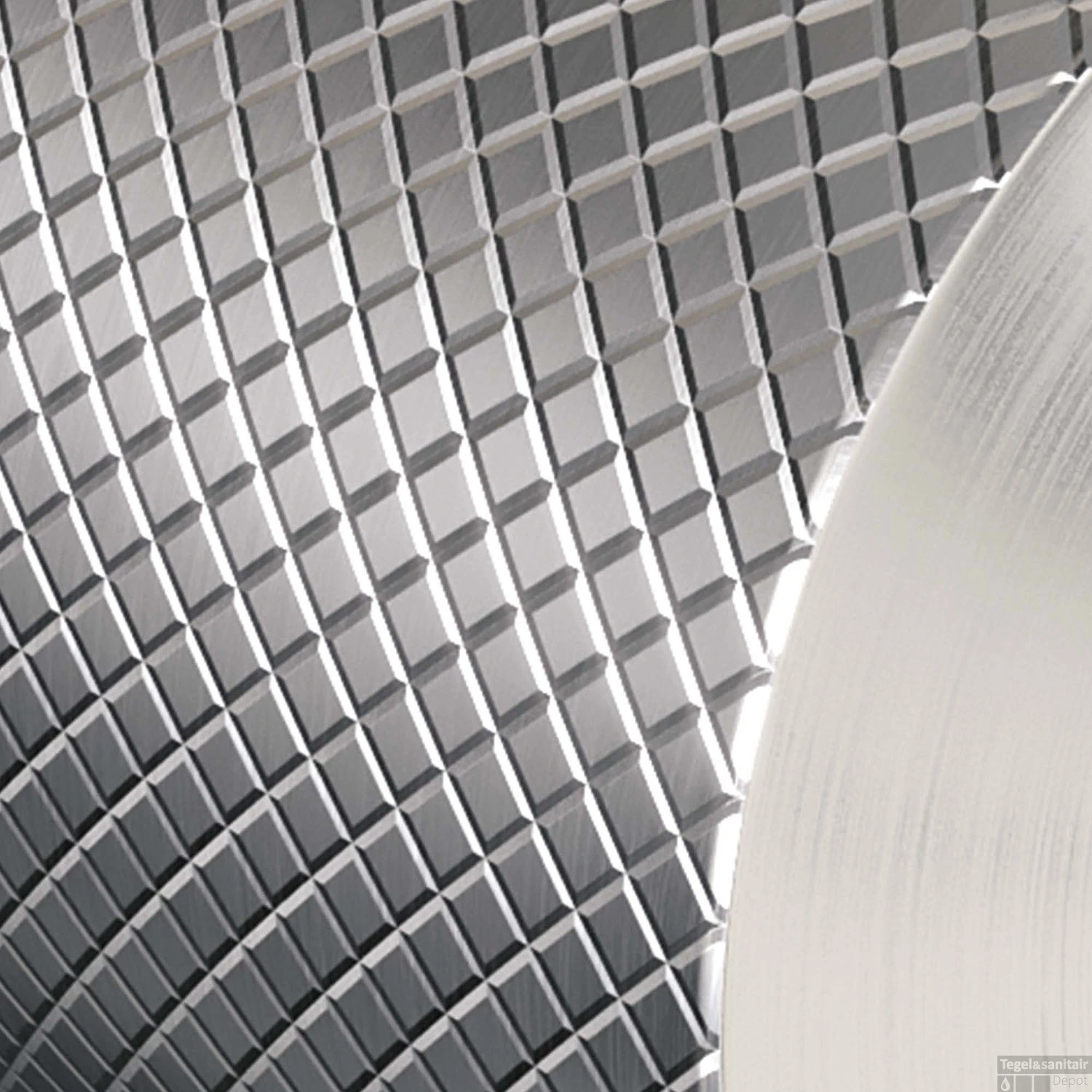 Badkraan Vrijstaand Brauer Brushed Carving Met Handdouche 3-Standen Geborsteld RVS - Afbeelding 3