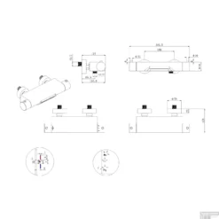 Badkraan Wiesbaden Style Waterval Thermostatisch 1/2 Inch Chroom -Baden Luxe Verkoop badkraan wiesbaden style waterval thermostatisch 1 2 inch chroom tech