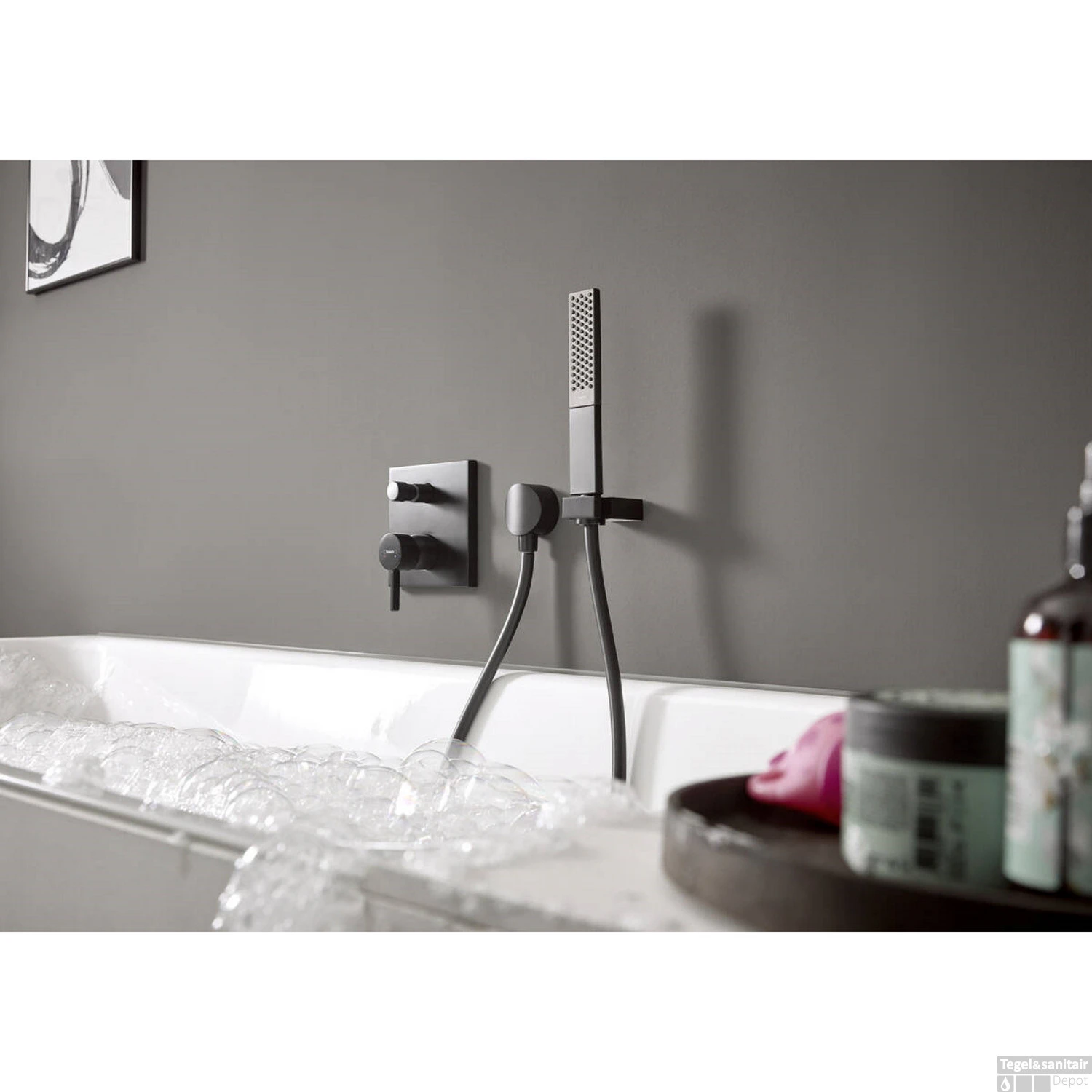 Afbouwdeel Badmengkraan Inbouw Finoris HansGrohe Eengreeps Met Zekerheidscombinatie Mat Wit 2 Afbouwdeel Badmengkraan Inbouw Finoris HansGrohe Eengreeps Met Zekerheidscombinatie Mat Wit - Afbeelding 2