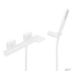 Badmengkraan Tres Loft Colors Waterval Met Handdouche 29,2x13,8 Cm Rond Mat Wit
