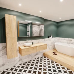 Badkamermeubel BWS Madrid Washed Oak 150 Cm Met Topblad En Keramische Waskom Links (2 Lades, 1 Kraangat) 8 Badkamermeubel BWS Madrid Washed Oak 150 Cm Met Topblad En Keramische Waskom Links (2 Lades, 1 Kraangat) -Baden Luxe Verkoop badmeubel bws washed oak waskom links 150 2ld 1krg detail2