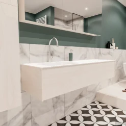 Baden Luxe Verkoop -Baden Luxe Verkoop badmeubel bws wit 150 cm links 1ld 1krg detail