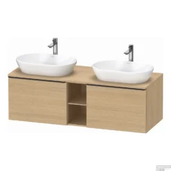 Badmeubel Duravit D-Neo Wand 140x55x45.9 Cm Mat Natuur Eiken
