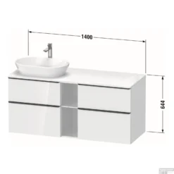Badmeubel Duravit D-Neo Wand 140x55x64.4 Cm Mat Natuur Eiken Rechts -Baden Luxe Verkoop badmeubel duravit d neo wand 1400x550x644 mm mat natuur eiken rechts tech