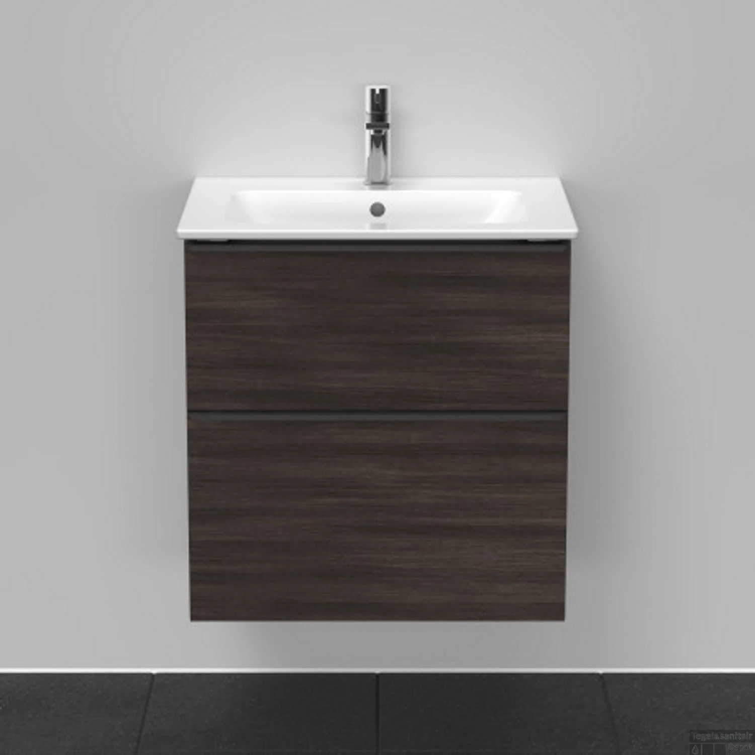 Badmeubel Duravit D-Neo Wand 61x46.2x62.5 Cm Mat Kastanje (Donker) 3 Badmeubel Duravit D-Neo Wand 61x46.2x62.5 Cm Mat Kastanje (Donker) - Afbeelding 3