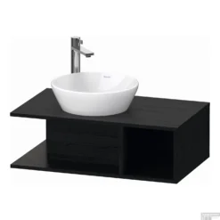 Badmeubel Duravit D-Neo Wand 80x48x26 Cm Rechts Mat Eiken Zwart