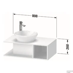 Badmeubel Duravit D-Neo Wand 80x48x26 Cm Rechts Mat Grafiet -Baden Luxe Verkoop badmeubel duravit d neo wand 800x480x260 mm rechts mat grafiet tech