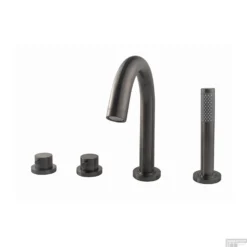 Badrandthermostaat BWS 4-Gats Afbouwset Gunmetal