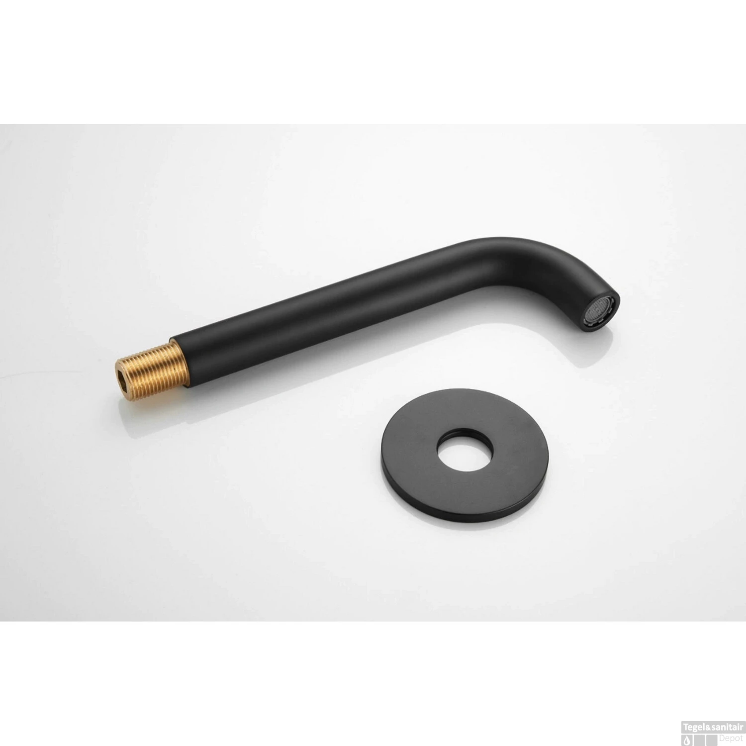 Baduitloop Boss & Wessing Plus 20 Cm Mat Zwart 2 Baduitloop Boss & Wessing Plus 20 Cm Mat Zwart - Afbeelding 2