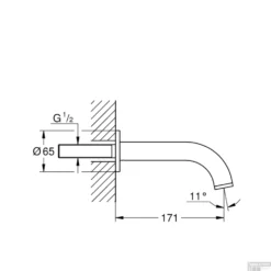 Baduitloop Grohe Atrio Hard Graphite Geborsteld -Baden Luxe Verkoop baduitloop grohe atrio hard graphite geborsteld tech