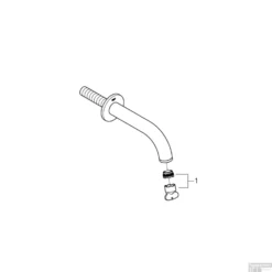 Baduitloop Grohe Atrio Supersteel -Baden Luxe Verkoop baduitloop grohe atrio supersteel 1