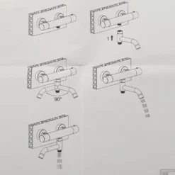 Baduitloop Sanilux Universeel Draaibaar Messing Chroom Rond -Baden Luxe Verkoop baduitloop sanilux universeel draaibaar messing chroom rond tech1