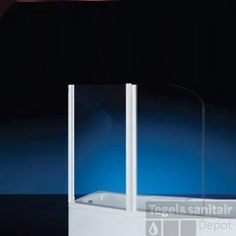 Badwand Royal 6 Mm Glas 70/40x140 Cm Chroom 2 Badwand Royal 6 Mm Glas 70/40x140 Cm Chroom - Afbeelding 2