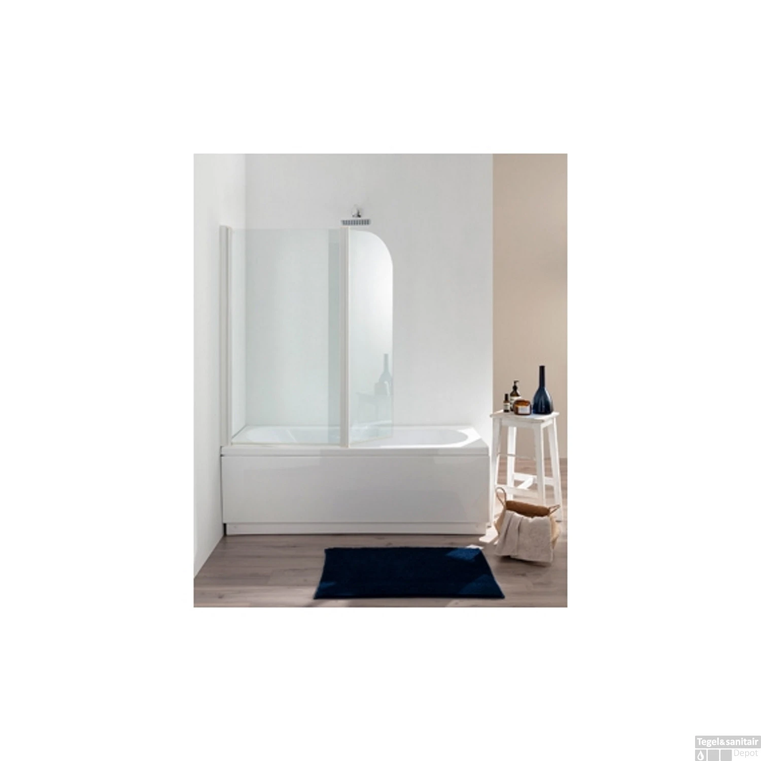 Badwand Royal 6 Mm Glas 70/40x140 Cm Chroom 1 Badwand Royal 6 Mm Glas 70/40x140 Cm Chroom