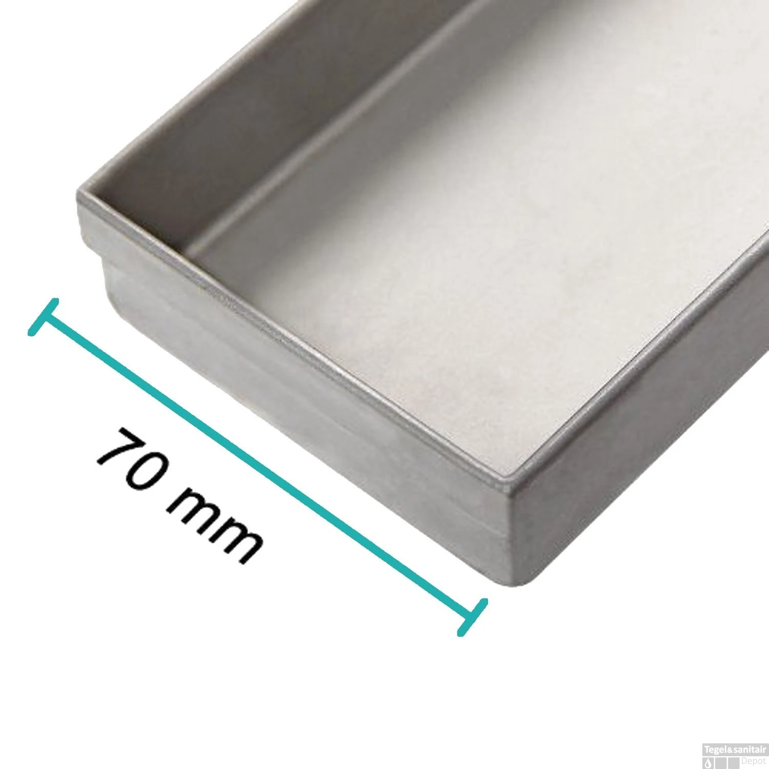 RVS Douchegoot BASIC Met Uitneembaar Sifon 80x7cm 6,7cm Diep STANDAARD ROOSTER 5 RVS Douchegoot BASIC Met Uitneembaar Sifon 80x7cm 6,7cm Diep STANDAARD ROOSTER - Afbeelding 5