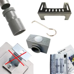 RVS Douchegoot BASIC Met Uitneembaar Sifon 90x7cm 6,7cm Diep TEGEL ROOSTER -Baden Luxe Verkoop basic tegel rooster 90cm 3