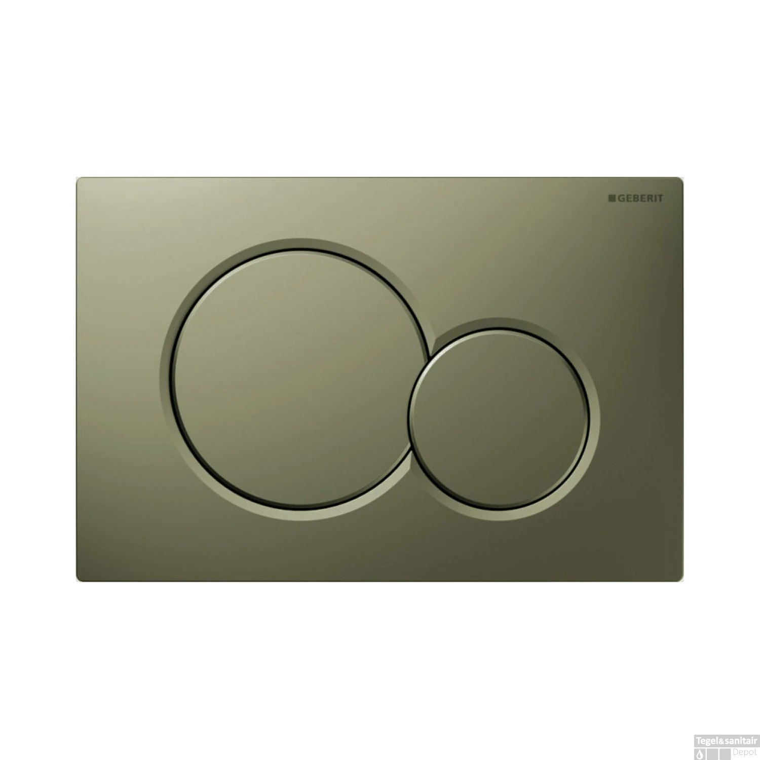 Bedieningsplaat Geberit Sigma 01 Frontbediening Mat Legergroen 1 Bedieningsplaat Geberit Sigma 01 Frontbediening Mat Legergroen