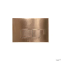 Bedieningsplaat Qeramiq Push Met DualfFush Frontbediening Metaal Rechthoek Koper