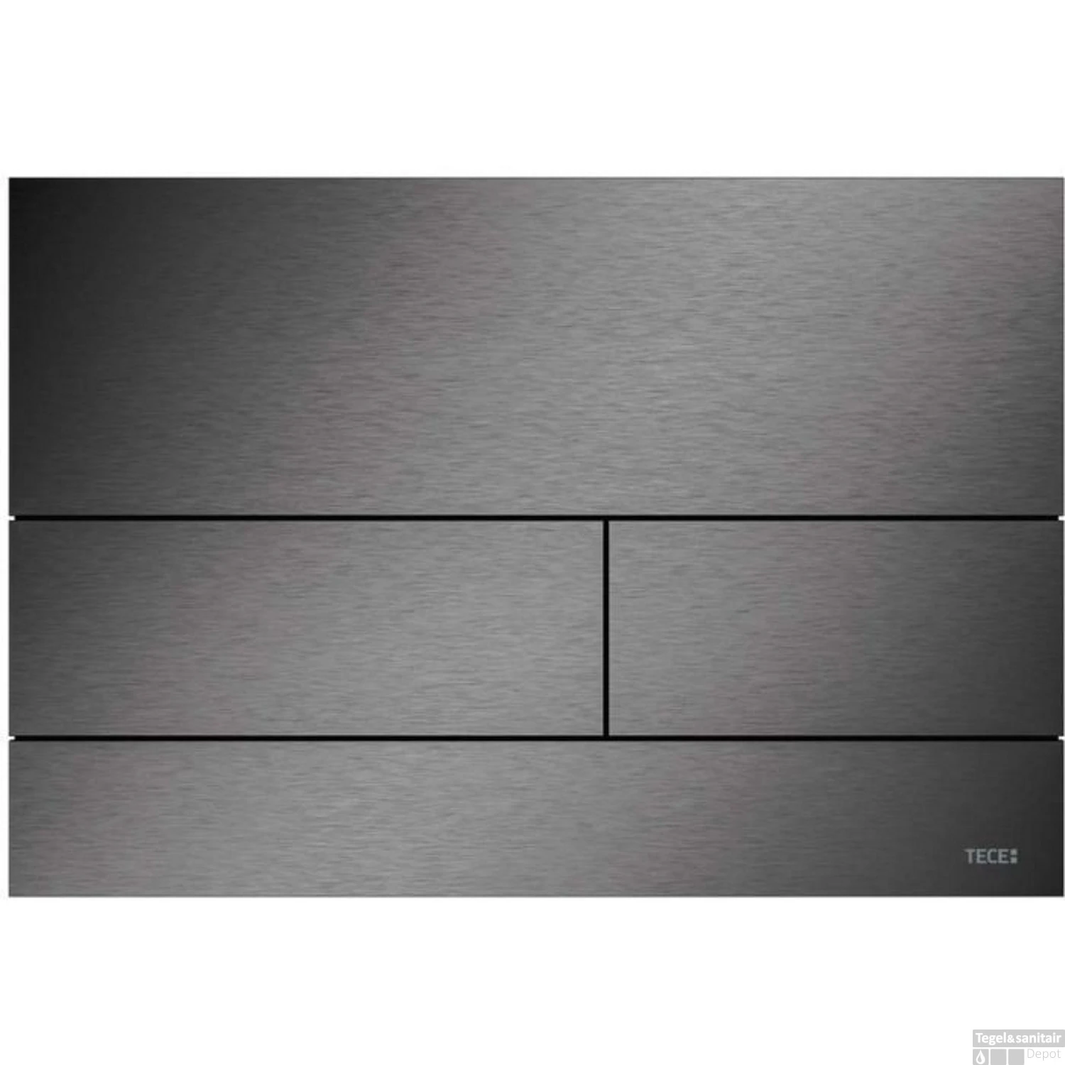 Bedieningsplaat Toilet TECE Square II Geborsteld Zwart Chroom 1 Bedieningsplaat Toilet TECE Square II Geborsteld Zwart Chroom