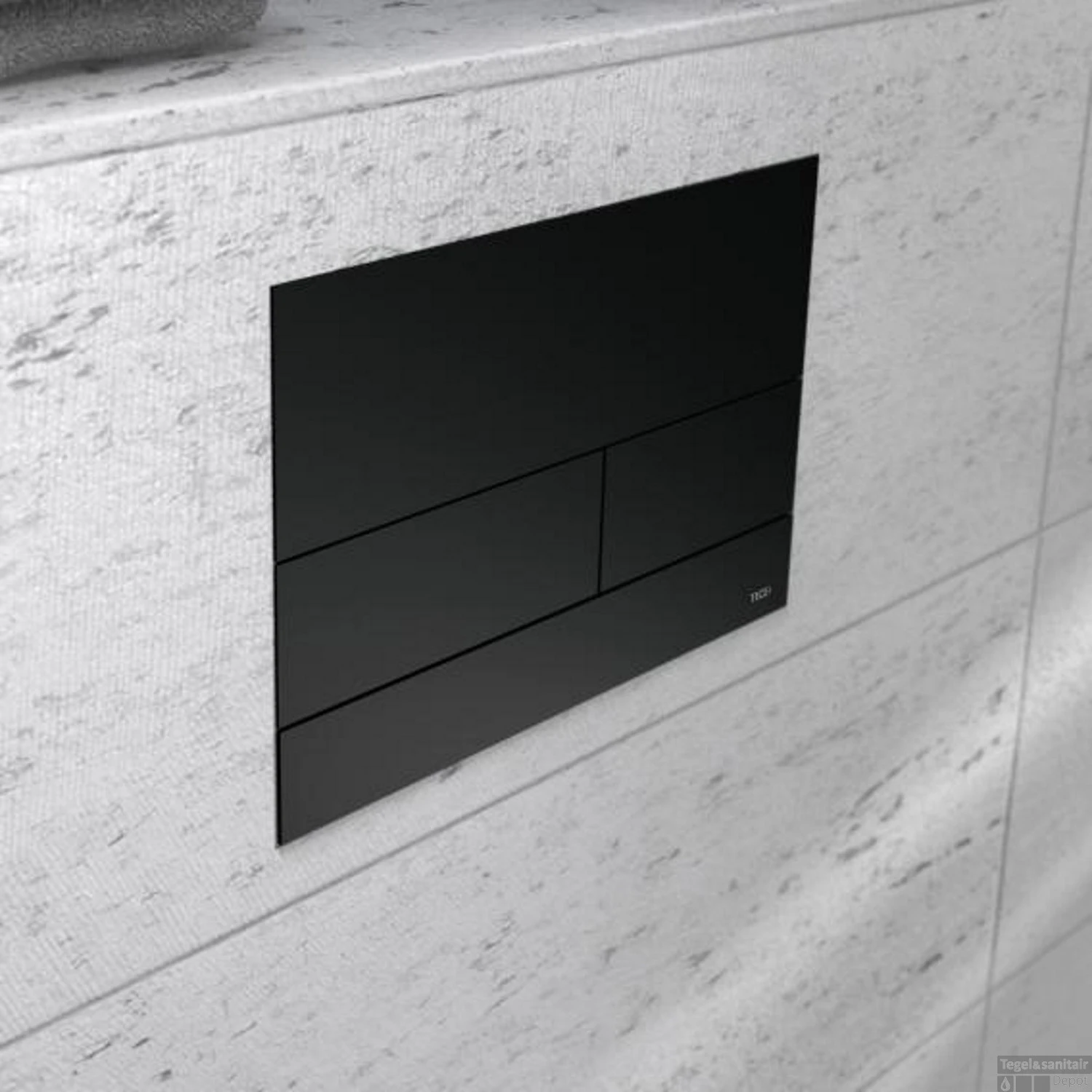 Bedieningsplaat Toilet TECE Square II RVS Mat Zwart 2 Bedieningsplaat Toilet TECE Square II RVS Mat Zwart - Afbeelding 2