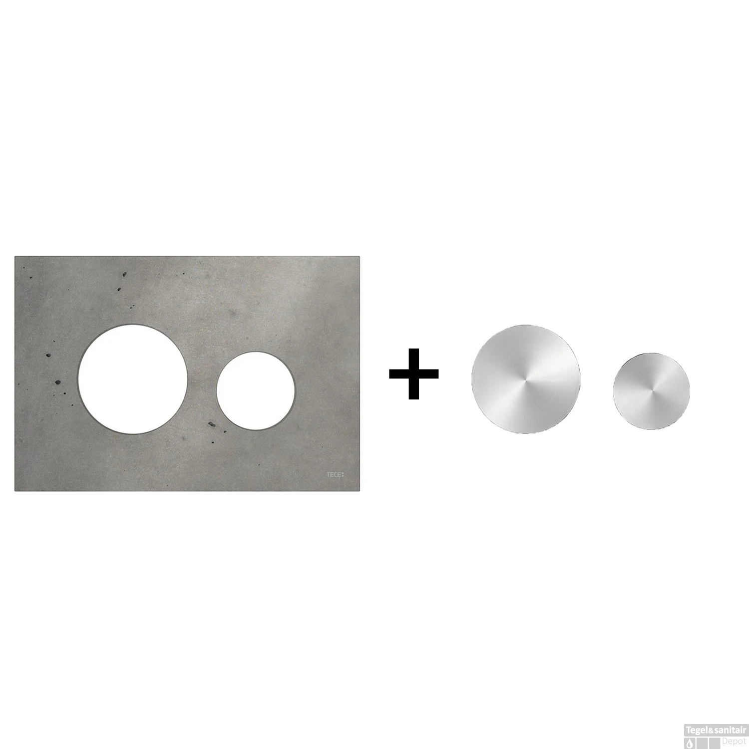 Drukplaat Front En Toetsen TECE Loop Voor WC-Bediening Beton 6 Drukplaat Front En Toetsen TECE Loop Voor WC-Bediening Beton - Afbeelding 6