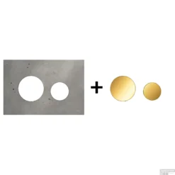 Drukplaat Front En Toetsen TECE Loop Voor WC-Bediening Beton 14 Drukplaat Front En Toetsen TECE Loop Voor WC-Bediening Beton -Baden Luxe Verkoop beton goud