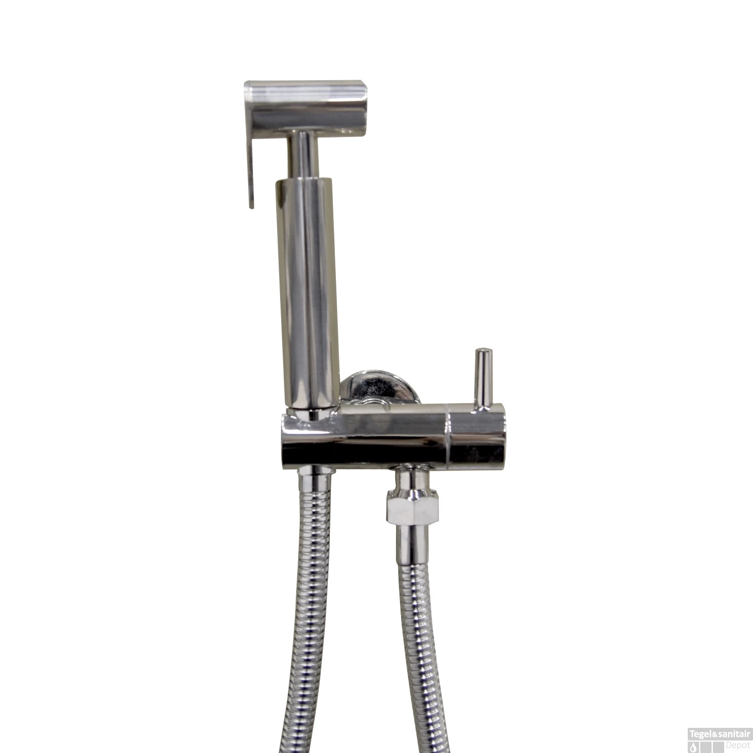 Bidet Boss & Wessing Handdoucheset Met Doucheslang En Opsteekgarnituur Chroom